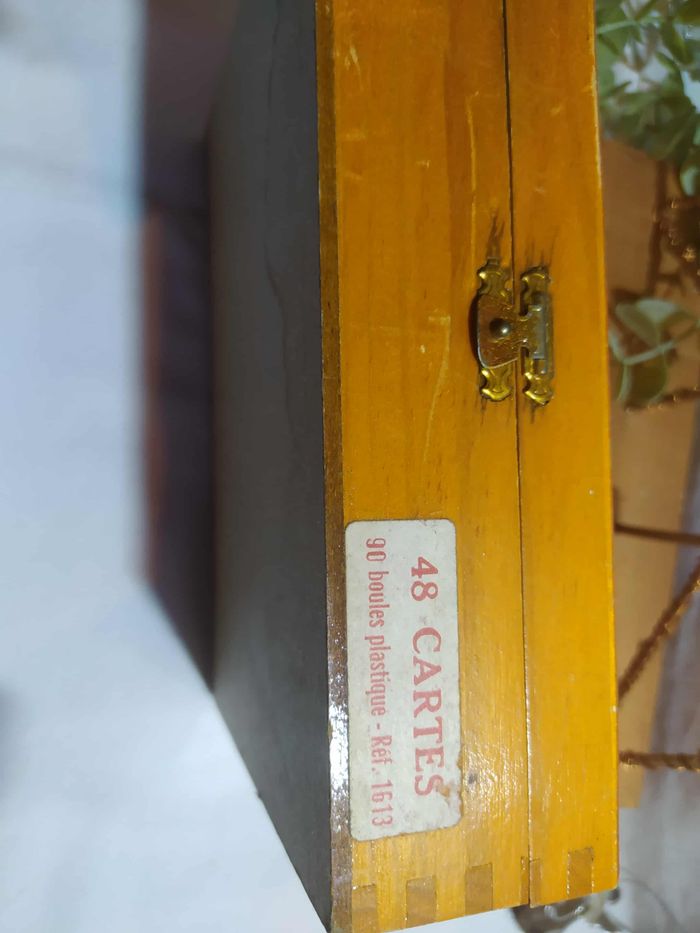 Coffret bois ancien jeu de Bingo/ Loto français - photo numéro 7