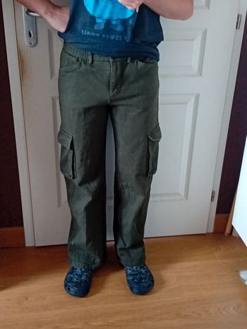 Pantalon cargo vert kaki T36