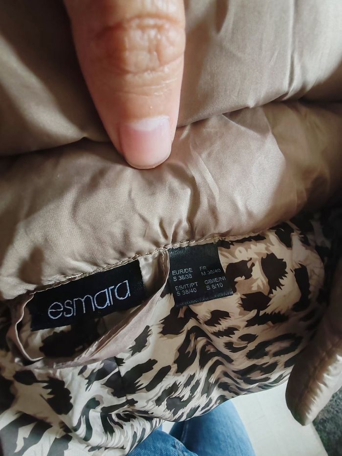 Doudoune beige taille M 38 femme Esmara ra - photo numéro 2