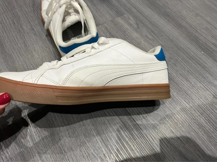 Baskets puma blanche et bleu - photo numéro 2