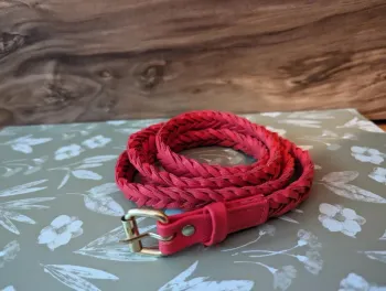 Ceinture ajustable rose/corail