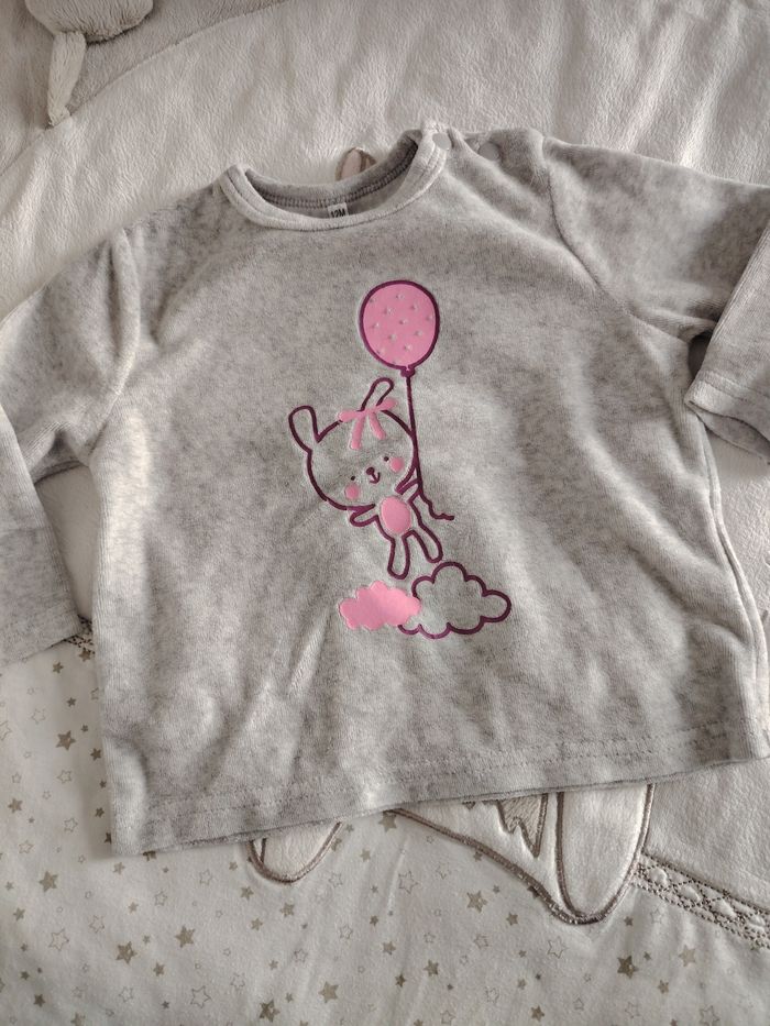 Pyjama gris bleu - photo numéro 2