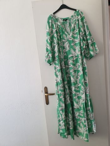 robe longue C&A t 56 coton lin