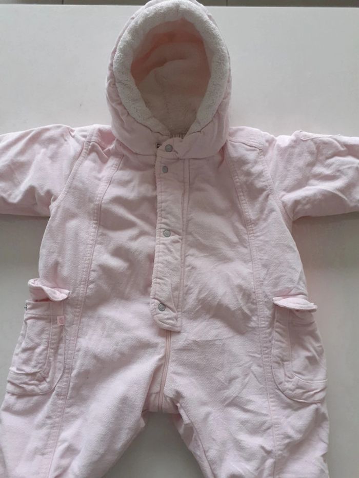 Combinaison / combipilote fille 6 mois rose Jean Bourget