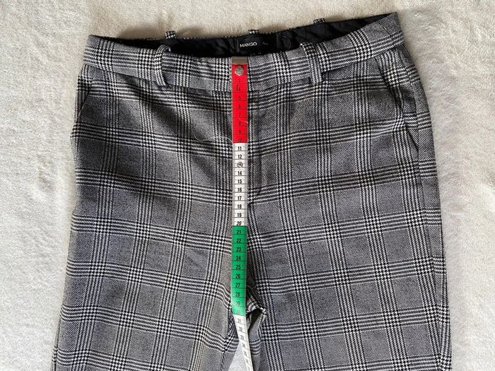 Pantalon Mango noir et blanc à carreaux taille 36 - photo numéro 10