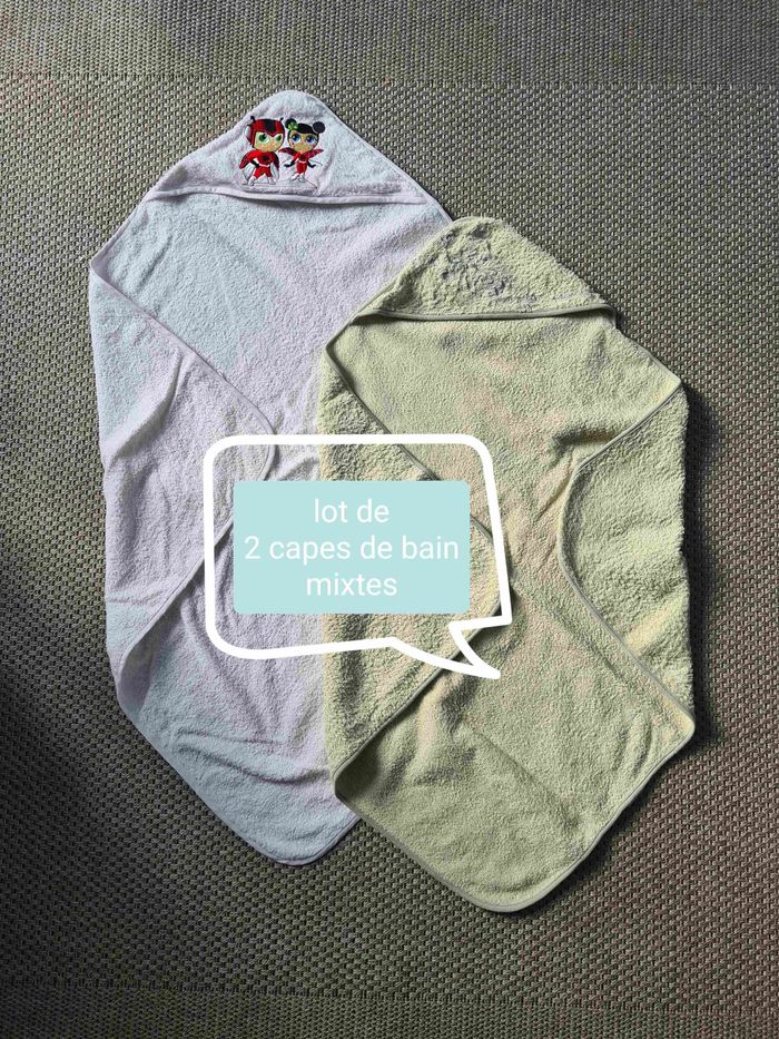 Lot de 2 capes de bains - mixte