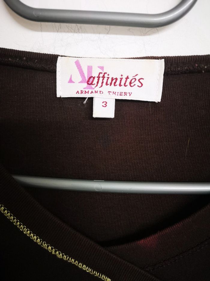 T shirt Armand thiery manche 3 quart taille 3 - photo numéro 2