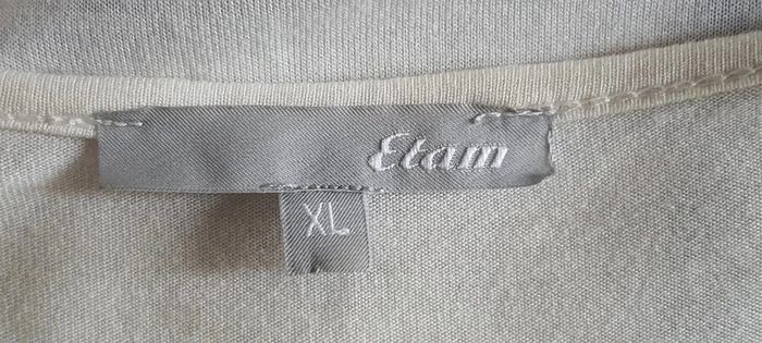 Tee-shirt femme bi-matière "ETAM" taille XL - photo numéro 4