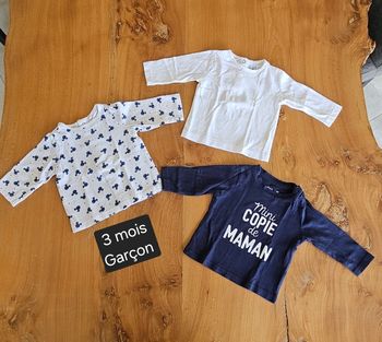 Lot de tee-shirts manches longues bébé garçon
