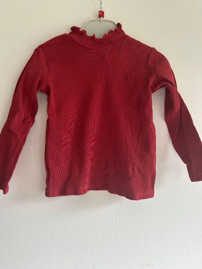 T-shirt col roulé fille
