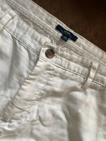 Pantalon chino droit lin coton taille 42