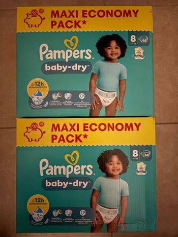 Couches Pampers Taille 8 Neuf