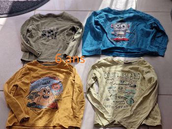 4 t-shirts manche longue 6 ans n°2
