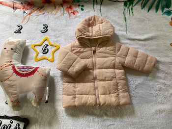 Doudoune rose claire 6 mois