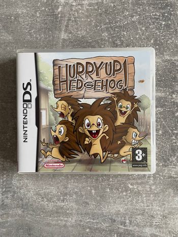 Jeu pour Nintendo DS, Hurry up hedgehog, version euro dont le français.