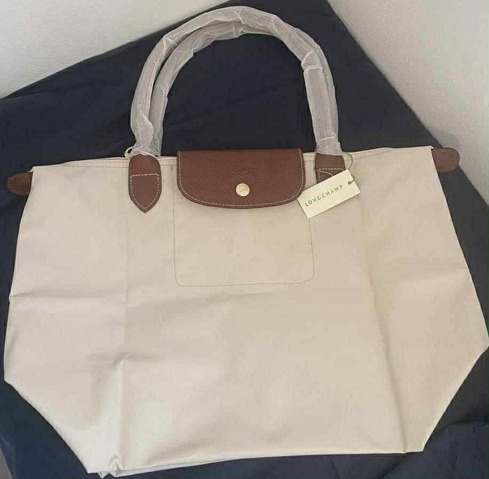 💖 jolie sac fourre-tout Longchamp beige neuf taille L 💖 - photo numéro 3