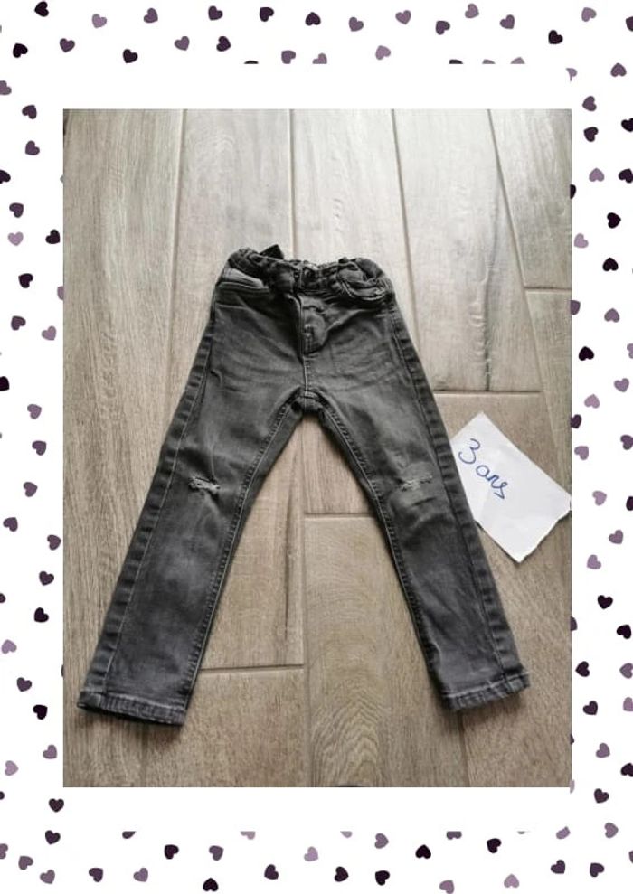 Jean réglable gris foncé presque noir