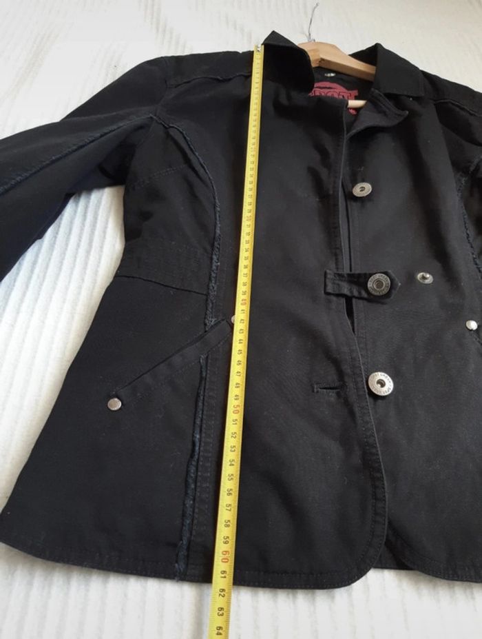 Veste en jean noire T40 - photo numéro 7