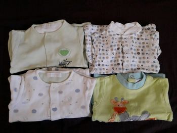 Lot 4 pyjamas coton 1m