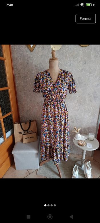 Robe fluide et légère à fleurs 