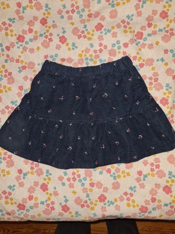 Jupe velours fin