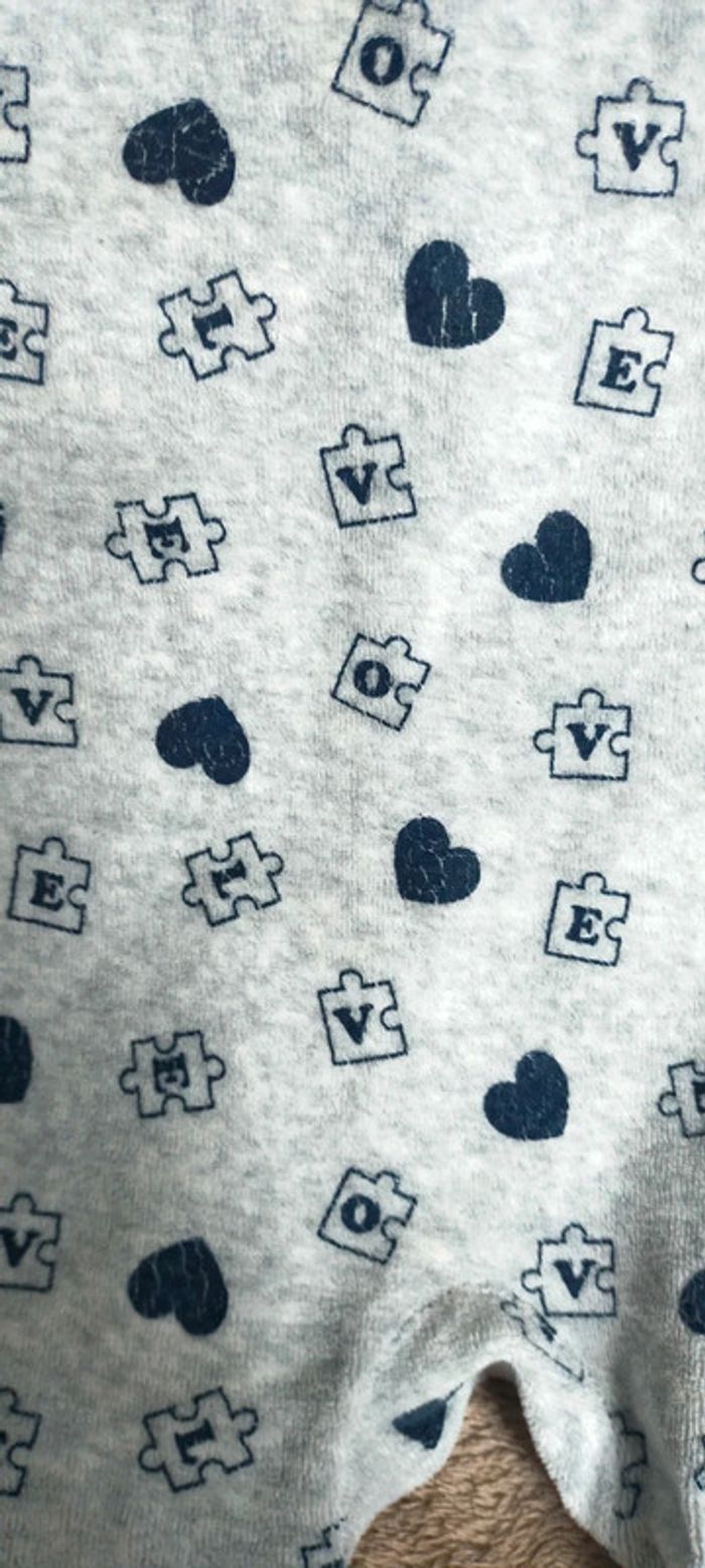 Pyjama velours 24 mois Kiabi - photo numéro 2