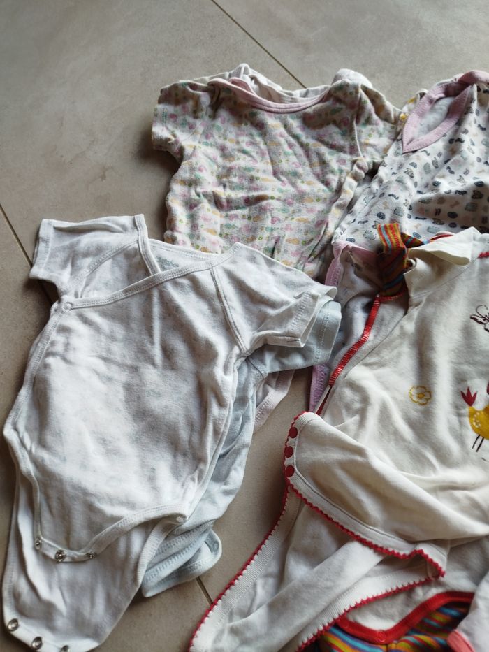 Lot body manches courtes 12 mois - photo numéro 3