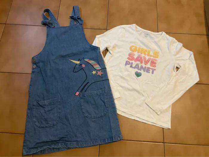Ensemble robe + t shirt fille 12 ans