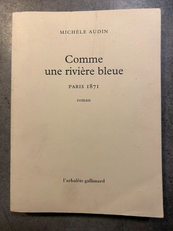 Comme une rivière bleue - Michele Audin