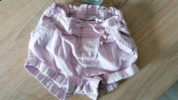 Short rose H&M 12-18 mois