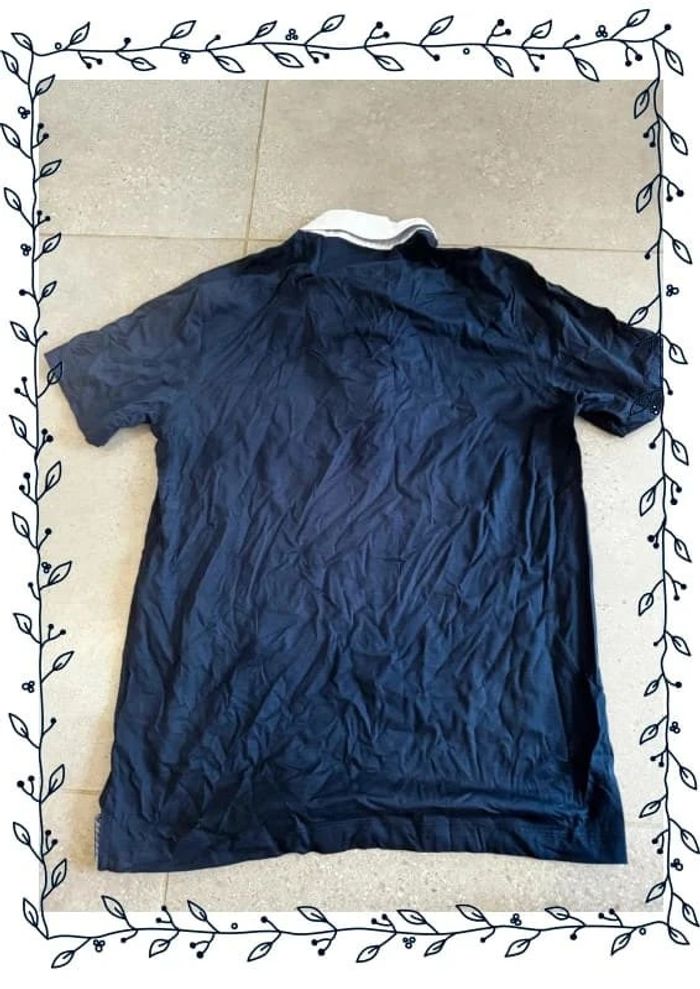 Polo bleu marine Anna Scarpati, taille S pour homme, valeur 115€ - photo numéro 3