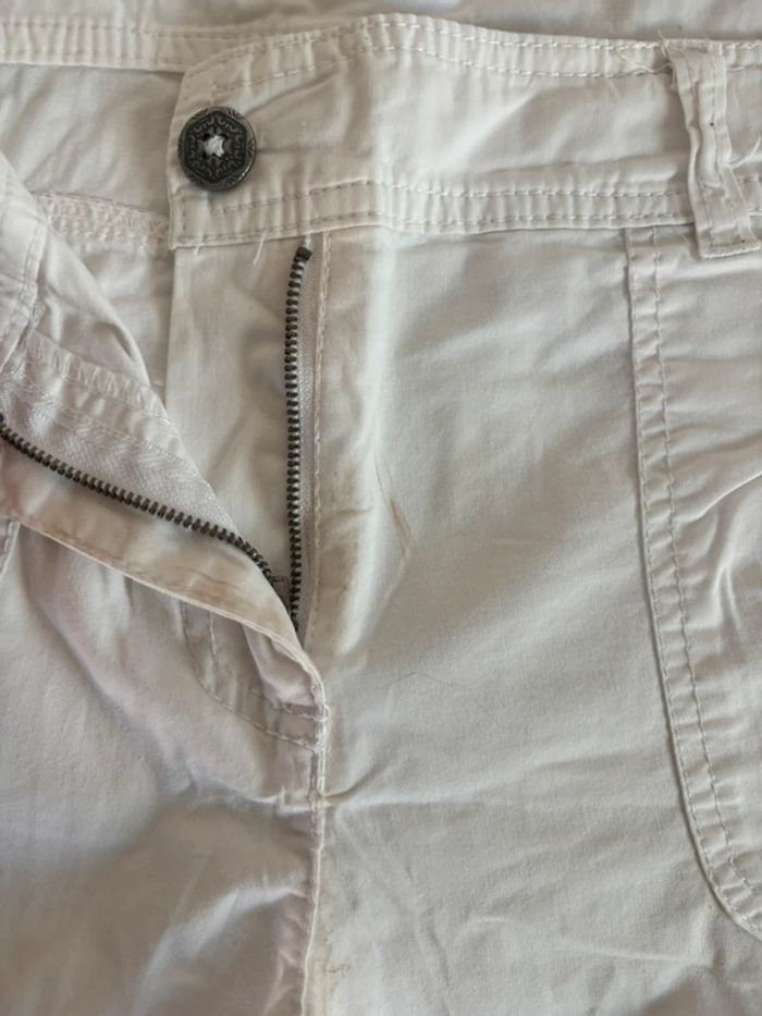 Pantacourt Camaïeu blanc taille 40 blanc - photo numéro 8
