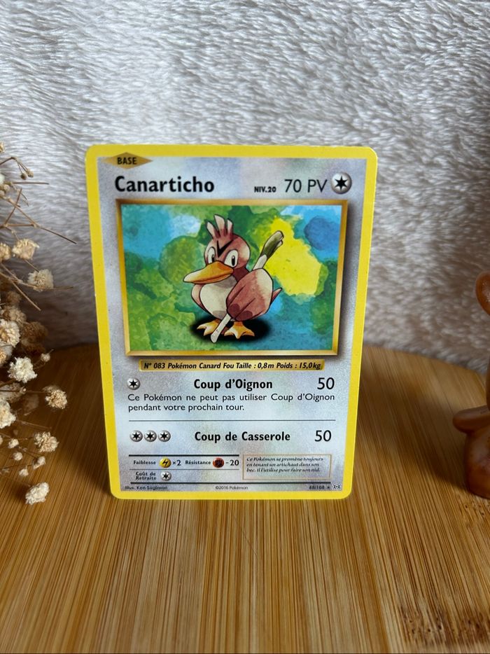 🪶 Carte Pokémon Canarticho 68/108 – Évolutions XY (2016) - photo numéro 2