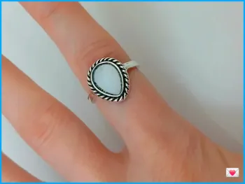 Bague tendance femme-argenté en acier inoxydable
