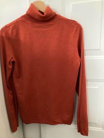 Pull col roulé taille 1 camaïeu orange