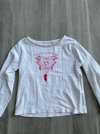 T-shirt manches longues in extenso 4 ans