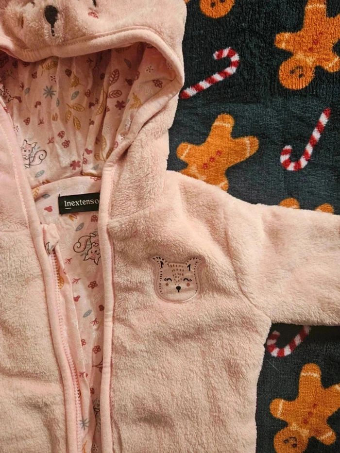 Petite veste rose avec oreille toute mimi - photo numéro 3