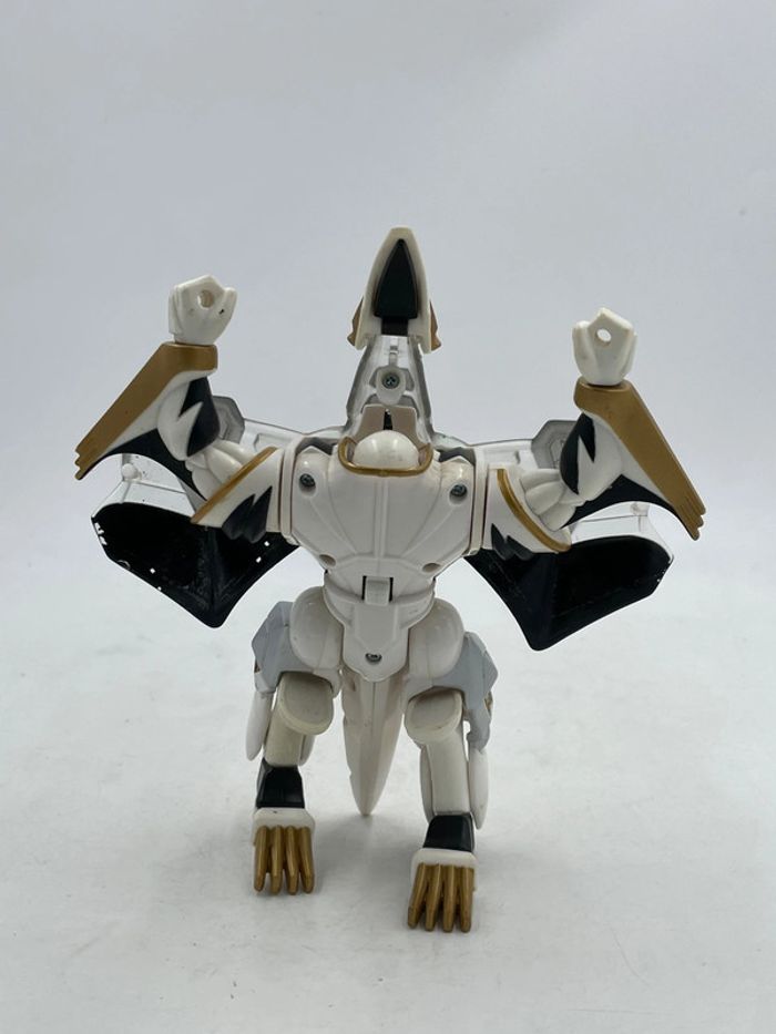 Figurine articulée Power Rangers Dino Thunder White Ranger Transforming Zord 7 pouce 2003 - photo numéro 5