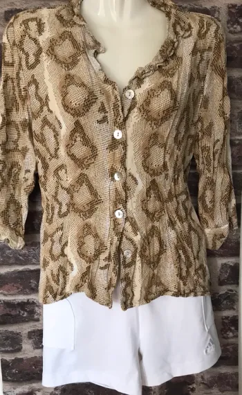 chemise Jacqueline Riu effet python serpent