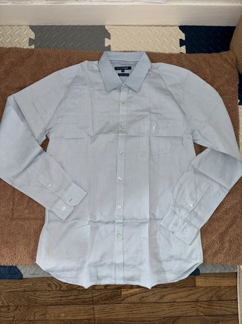 Chemise homme bleu uni