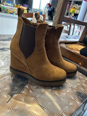 Bottines talons compensés