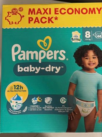 1 paquet de couches Pampers t 8
