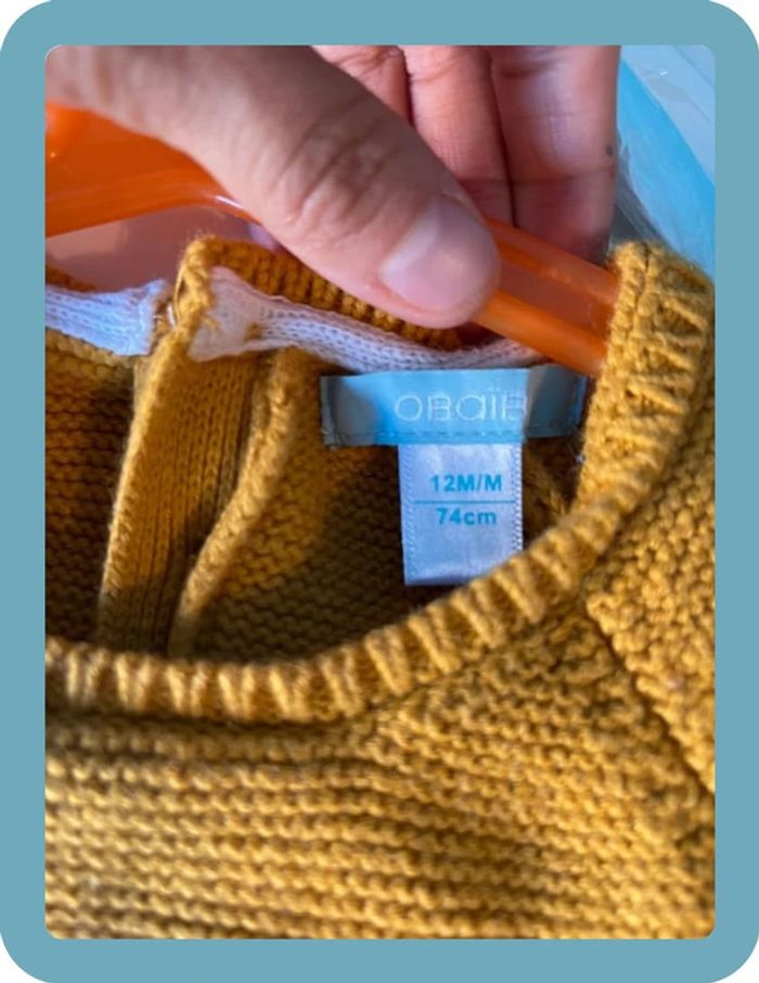 Belle robe en maille bébé 12 mois obaibi - photo numéro 3