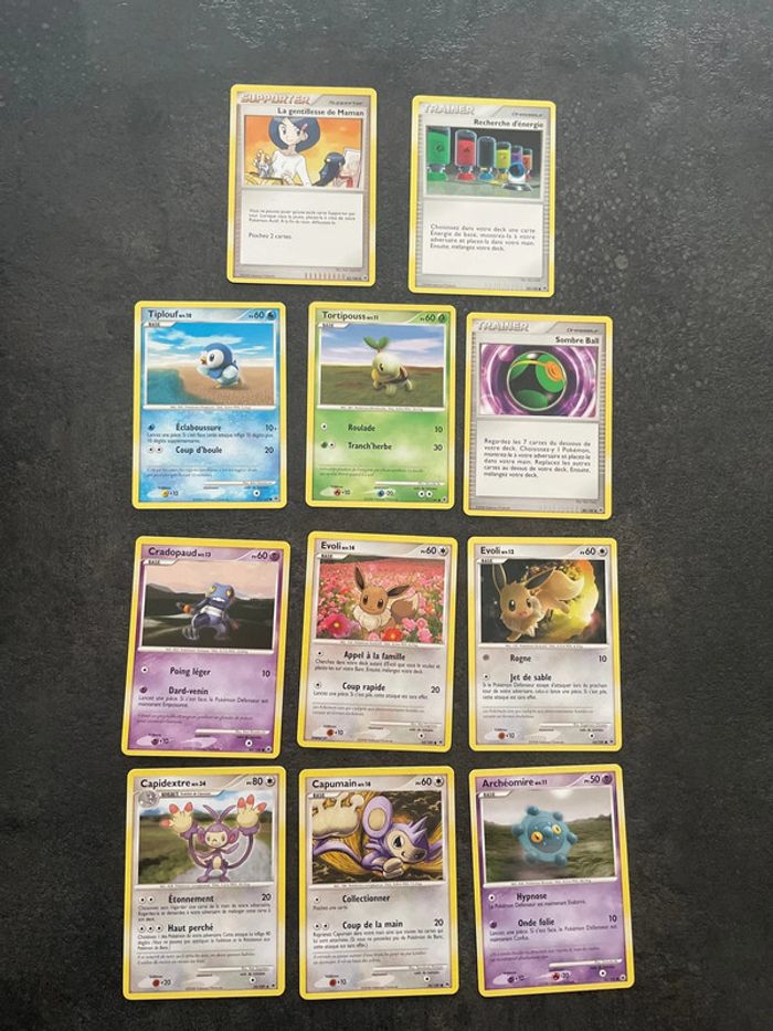 Lot de 11 cartes  Pokémon 2008