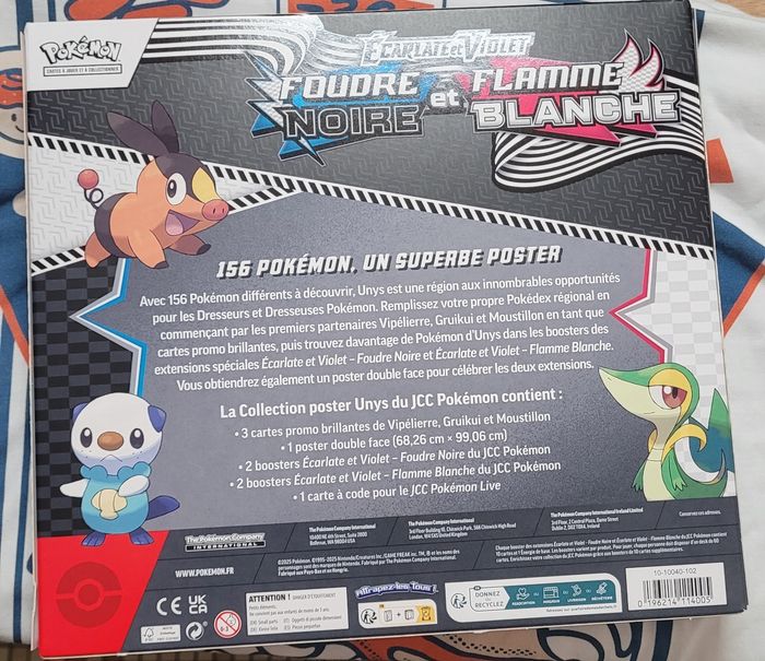 Pokémon Coffret Poster EV10.5 Foudre Noire Flamme Blanche FR - photo numéro 2