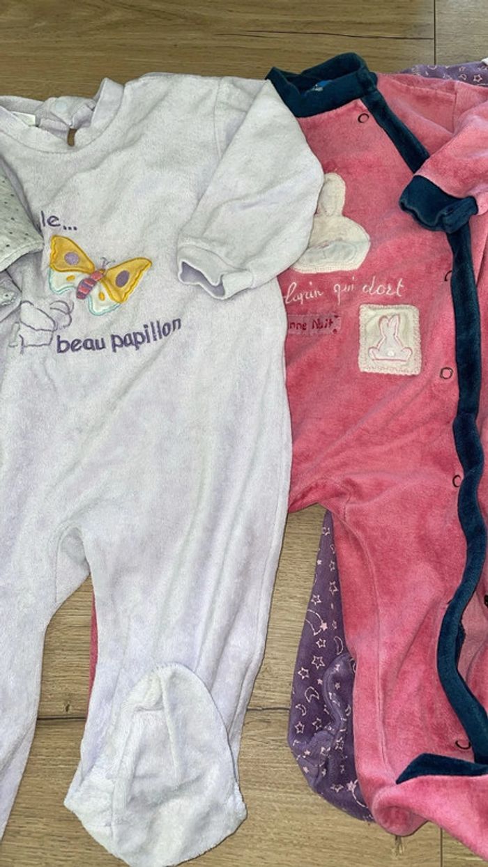 Lot vêtement bébé fille pyjama - photo numéro 4