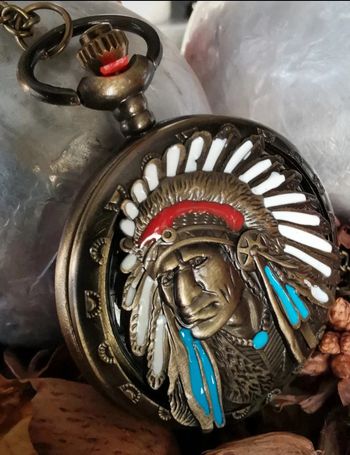 F54 montre à gousset rétro vintage originale bronze