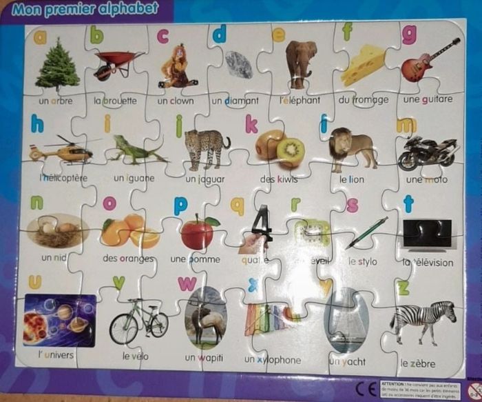 Puzzle 35 pièces mon premier alphabet