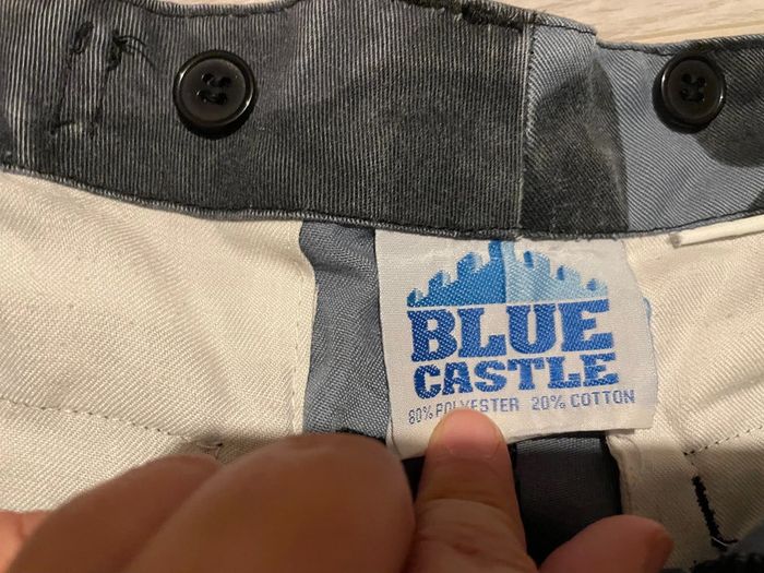 pantalon militaire bleu et gris - photo numéro 4
