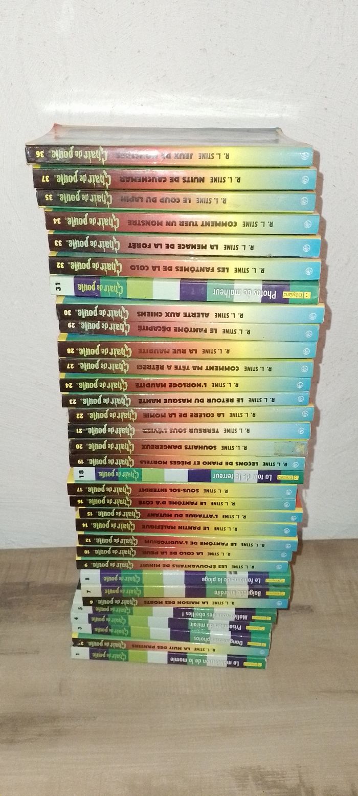 Gros lot livres - chair de poule - photo numéro 2